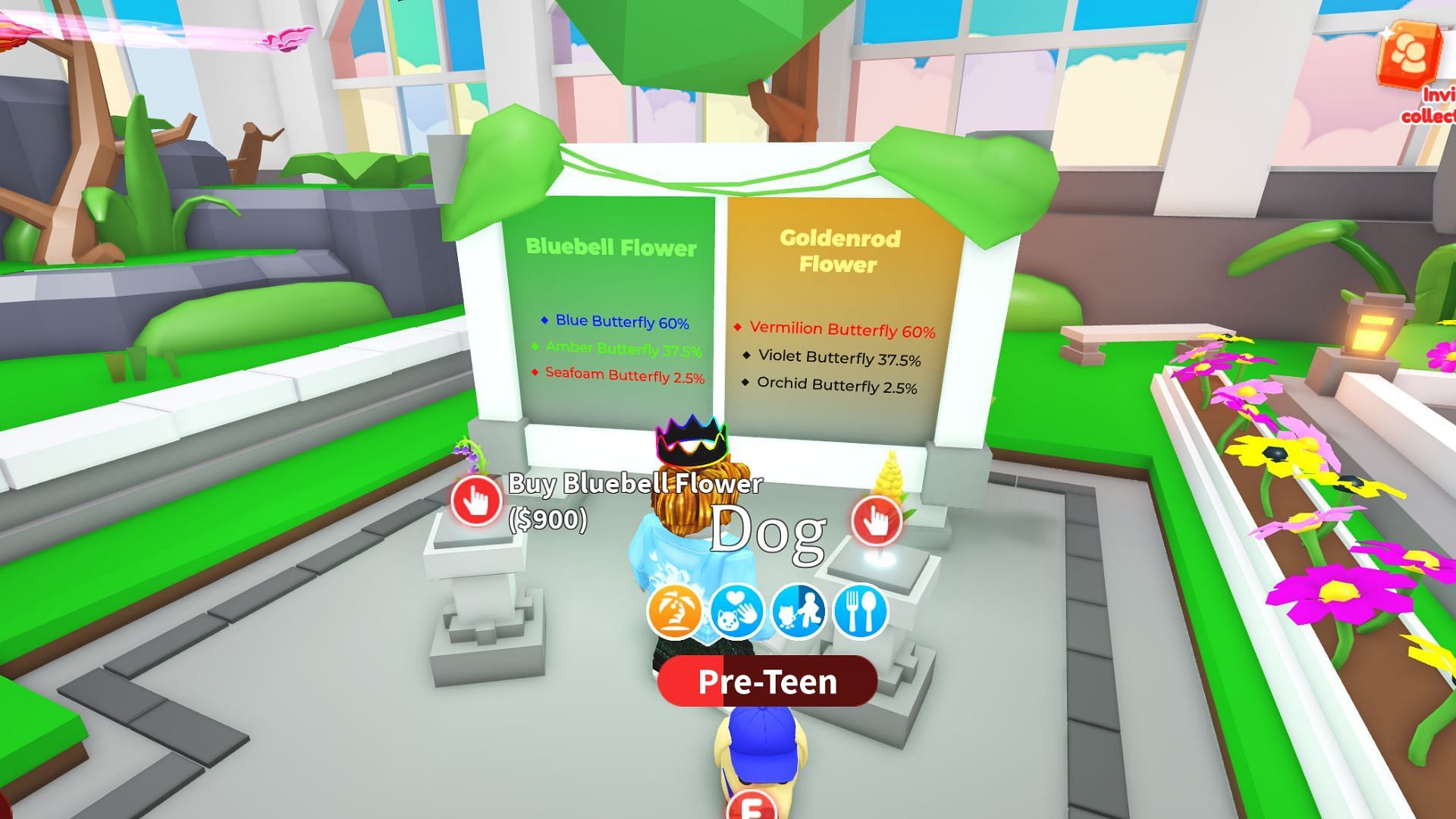 The Flowers can be found inside the sanctuary (Image via Roblox)